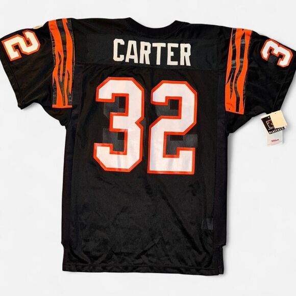 NWT Rare Vintage 90s Authentic Wilson NFL Cincinnati Bengals Carter Jersey - Picture 3 of 8